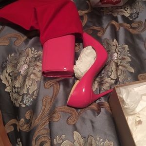 Christian Louboutin heels and clutch